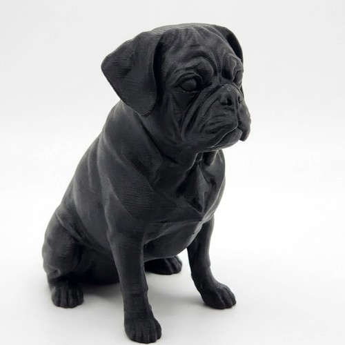 Puggle dog sculpture - sculpture,