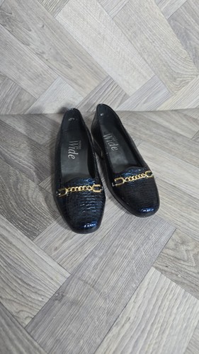 Women pavers wide navy blue - pavers,