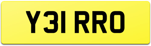 Range rover number plate y31 - rover,