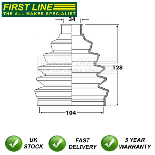 Joint boot set front rear - cv,