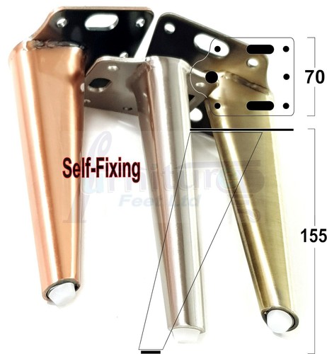 Metal furniture legs 155mm - furniture,