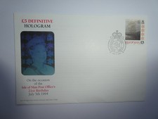 IOM £ 5 Definitive Hologram 1994 FDC