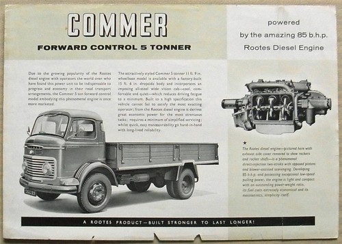 Commer forward control ton - commer,