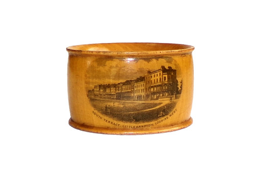 Vintage wooden napkin ring - napkin,