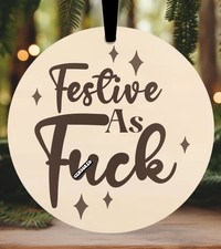 Rude Christmas Bauble Funny