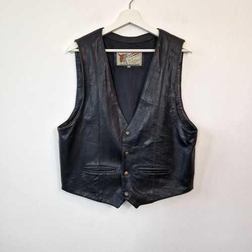 Genuine leather vest - genuine,