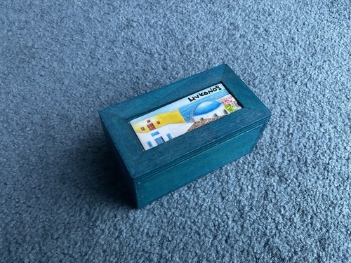 Mykonos souvenir green box - mykonos,