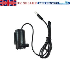 2 X USB Water Pump Mini Mute Submersible 1M Cable Garden Fountain Tool Fish Tank