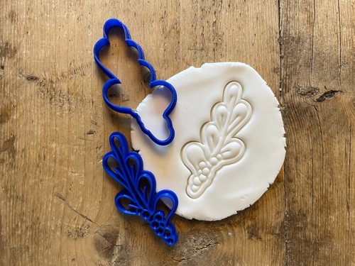 Mistletoe cookie biscuit - mistletoe, cookie/