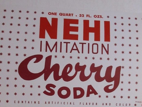 Vintage soda pop - bottle, label