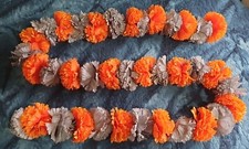 GREY/ORANGE dashboard garland