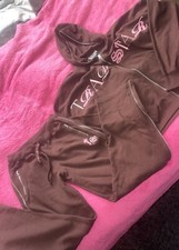 Trapstar womens brown straight leg tracksuit Large