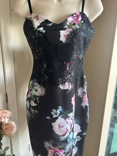 Lipsy floral bodycon midi - lipsy,