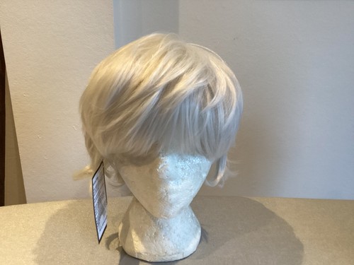 Short curly wavy off - short, white