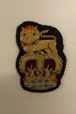 MILITARY WIRE BULLION BADGE