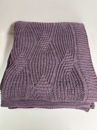 Handmade cable knit throw - handmade,