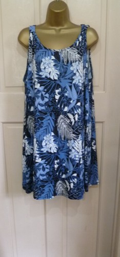 Evans womens blue black floral - blue,