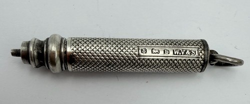 Solid silver pencil propelling - silver,
