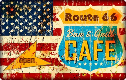 American diner metal sign - diner,