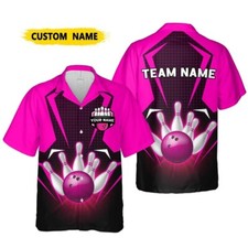 Personalize Custom Bowling Name Vintage, Bowling Team Hawaiian Shirt