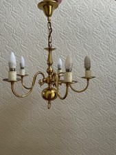 Large FLEMISH Style 5 Light brass effect Chandelier Antique Finish
