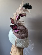 Rose Pink Fascinator With