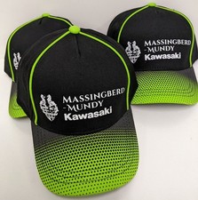 CAP x 3 Kids KAWASAKI Massingberd-Mundy Racing Bike Motorcycle Superbike BSB NEW