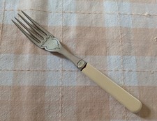 Vintage Chrome Plate Fork Cream Handle VGC