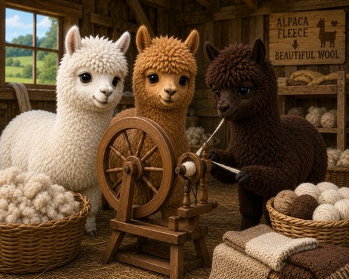 Alpaca fleece raw - fleece,