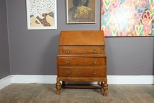 Vintage Light Oak Writing Bureau
