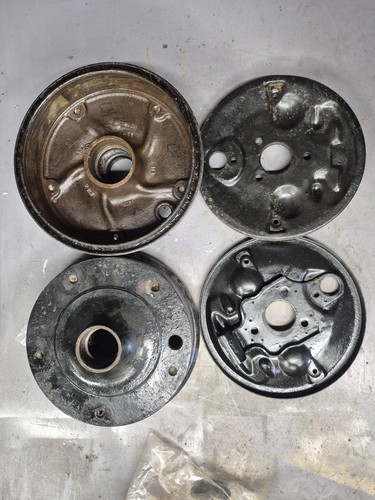 Front brake drums and - brake, backing