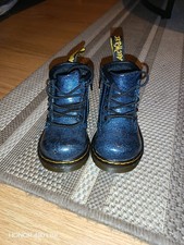 Dr Martens Blue Glitter lace