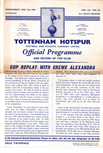 1960 1961 tottenham - ,