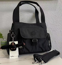 Kipling Fairfax Multiway Bag New With Tags Monkey BLACK Handbag Strap Alanis
