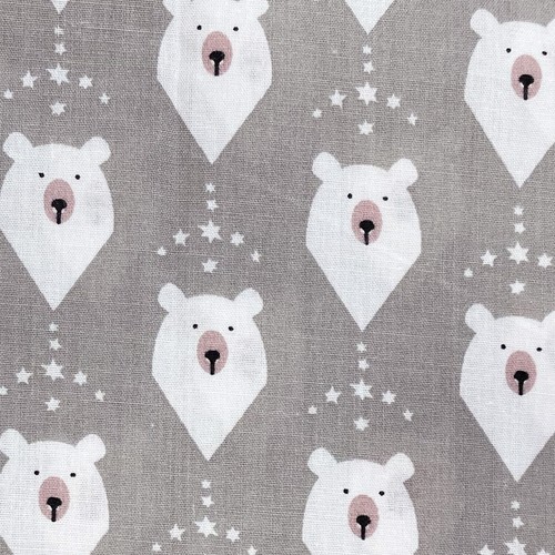 Christmas fabric polar bear - christmas,