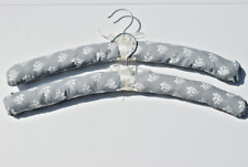 Hand sewn padded coat hangers in vintage Laura Ashley Juniper fabric Set of Two