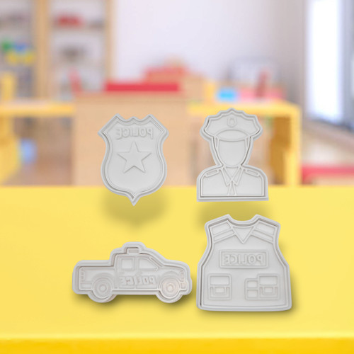 Police theme cookie - cookie, cutter