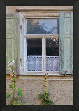 Old window with shutters