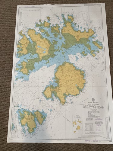 Vintage admiralty chart 883 - admiralty,