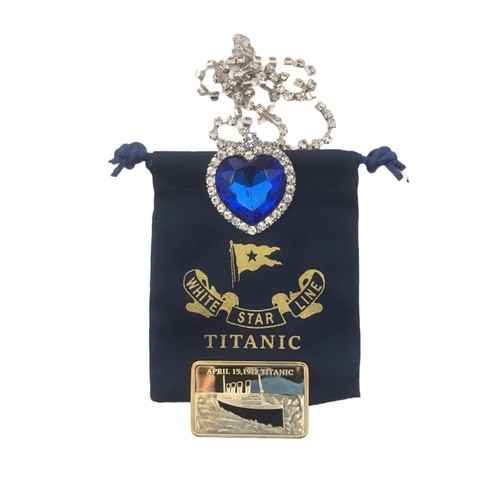 Titanic necklace prop - titanic, gold