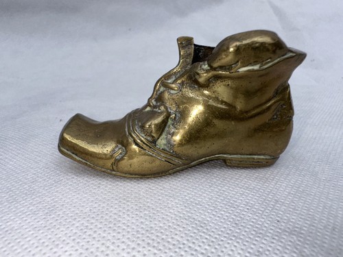Vintage brass boot - vintage,