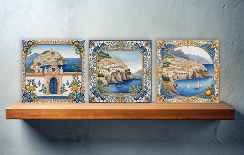 Italian ceramic backsplash - italian,