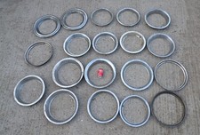 job lot of 19 old vinatge wheel trims / embellishers  / trim ring