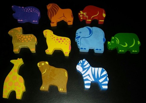 Wooden animals bundle 10 - wooden,