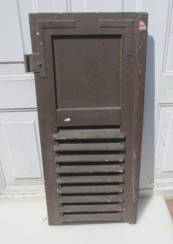 Antique wooden french window - wooden,