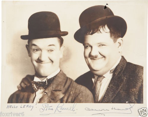 Laurel hardy signed - laurel,