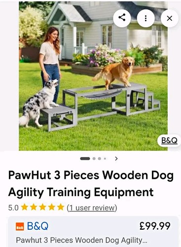 Pawhut piece wooden dog - wooden,