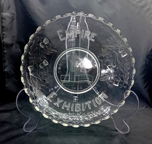 Vintage sowerby glass dish - glass,