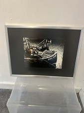 Framed Irish Fishing Boat Print Girl Clare Boat Wall Art Irish Fisherman