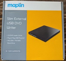 Maplin Slim External USB CD/DVD Writer Portable Drive
